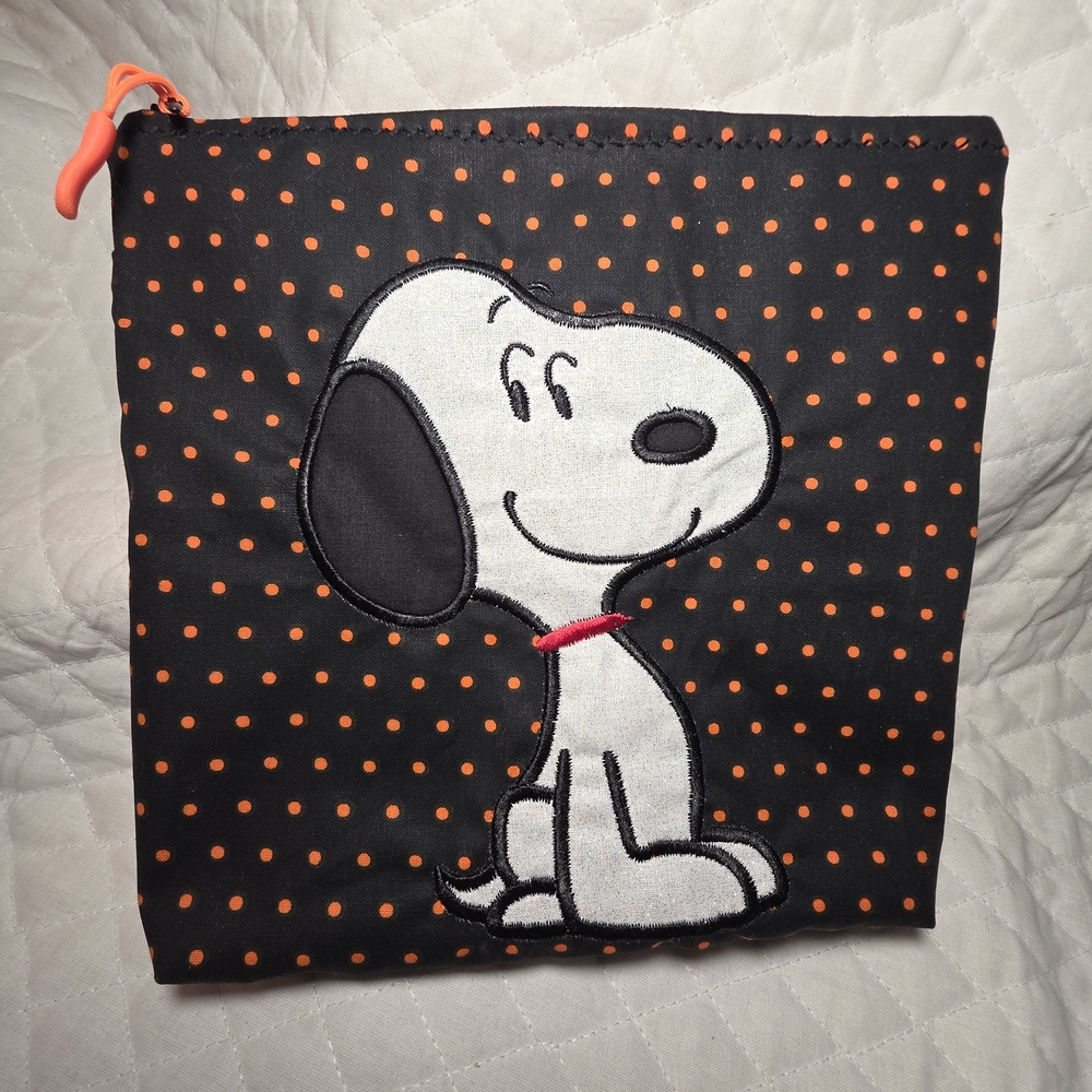 Snoopy Polka Dot Pouch Handmade